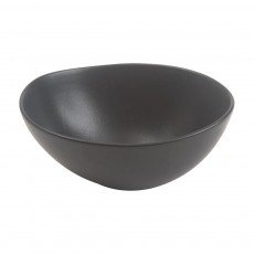 Cameo 910-710G50 Onyx Egg Shape Bowl, 8oz, 5 inch, Black Ceramic - 36 each