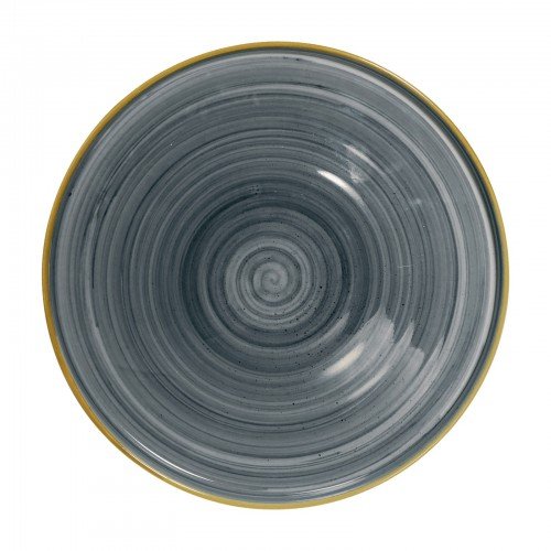 Cameo GDB-W81 Round Gourmet Plate, 8-1/4 inch, Dark Blue Ceramic – 24 each