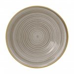 Cameo GDG-W101 Round Gourmet Plate, 10-1/4 inch, Dark Grey Ceramic – 18 each