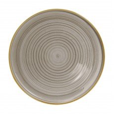 Cameo GDG-W101 Round Gourmet Plate, 10-1/4 inch, Dark Grey Ceramic – 18 each
