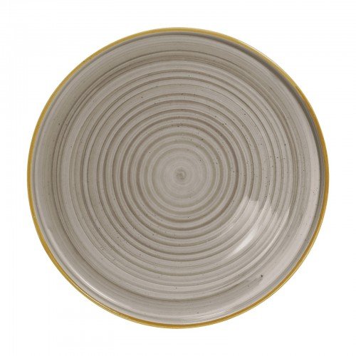 Cameo GDG-W101 Round Gourmet Plate, 10-1/4 inch, Dark Grey Ceramic – 18 each
