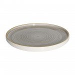 Cameo GDG-W101 Round Gourmet Plate, 10-1/4 inch, Dark Grey Ceramic – 18 each