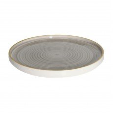 Cameo GDG-W101 Round Gourmet Plate, 10-1/4 inch, Dark Grey Ceramic – 18 each