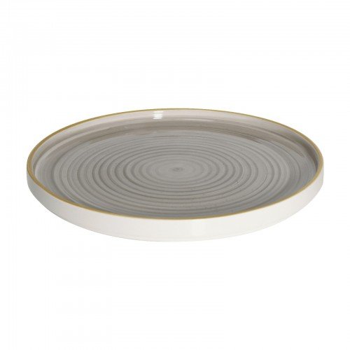 Cameo GDG-W101 Round Gourmet Plate, 10-1/4 inch, Dark Grey Ceramic – 18 each
