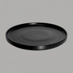 Cameo GONYX-W81 Round Gourmet Round, 8-1/4 inch, Black Ceramic – 24 each