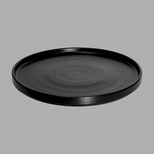 Cameo GONYX-W81 Round Gourmet Round, 8-1/4 inch, Black Ceramic – 24 each