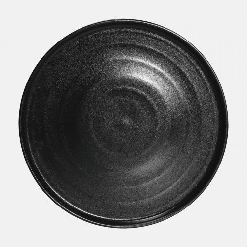 Cameo GONYX-W81 Round Gourmet Round, 8-1/4 inch, Black Ceramic – 24 each