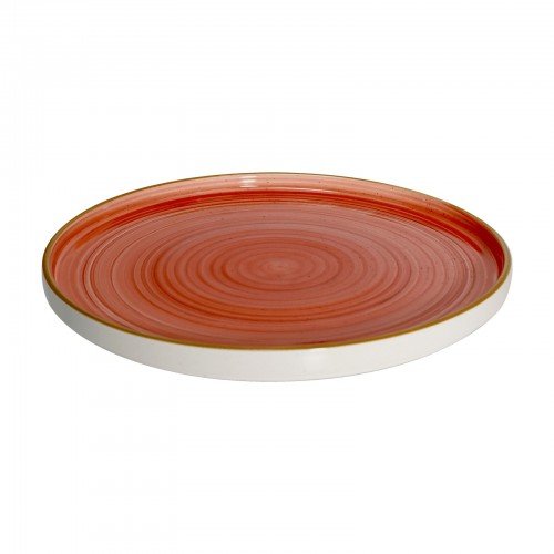 Cameo GRD-W101 Round Gourmet Plate, 10-1/4 inch, Red Ceramic – 18 each