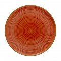 Cameo GRD-W101 Round Gourmet Plate, 10-1/4 inch, Red Ceramic – 18 each