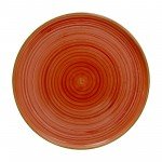 Cameo GRD-W101 Round Gourmet Plate, 10-1/4 inch, Red Ceramic – 18 each