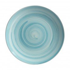 Cameo China RWB210-101N Rainbow Blue Round Coupe Plate, 10-1/4 inch, Commercial China Blue Ceramic – 24 each