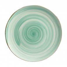Cameo RWG210-101N Rainbow Round Coupe Plate, 10-1/4 inch, Green Ceramic - 24 each
