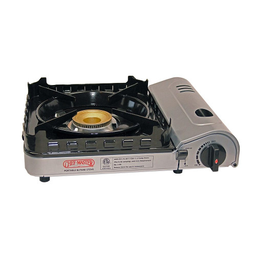 Chef Master 90019 Professional Portable Butane Stoves, 15k Total BTU/Hr,  ETL Listed