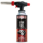 Chef Master 90022 Premium Professional Butane Cooking Torch, Adjustable Flame, Push Button Auto Ignition