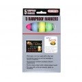 Chef Master 90032 5 Rainproof Markers, Blue/Green/White/Yellow/Pink Fluorescent Colors