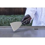 Chef Master 90261 Heavy Duty Grill Scraper, 4(W) inch, Stainless Steel, Heat-Resistant Handle