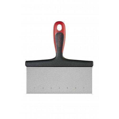 Chef Master 90264 Heavy Duty Grill Scraper, 8(W) inch, Stainless Steel, Heat-Resistant Handle