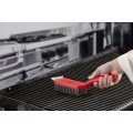 Chef Master 90265 Wide Handheld Grill Brush, Stainless Steel Bristles