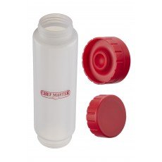 Chef Master 90290 Fresh Flow Squeeze Bottle for Sauces, 16oz Capacity – 6 each