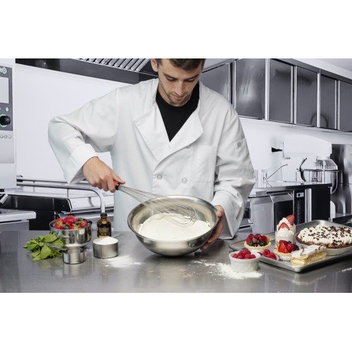 Chef Master 90305 Piano Whip, 16(L) inch, Stainless Steel, High Heat Nylon Handle