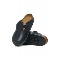 BIRKENSTOCK Boston Pro Leather Chef Shoes Black 1025979BLK37, Size 37