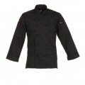 Chef Works CBC01-BLK-2XL Bowden Black Chef Coat, 2X-Large