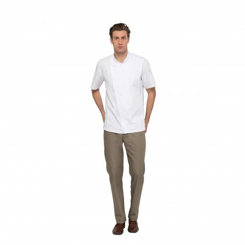 Chef Works CBZ01-WHT-2XL Rochester White Chef Coat, XX-Large