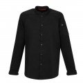 ChefWorks CBS01BLK-L Tulum Black Chef Coat, Large