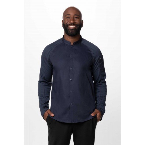 ChefWorks Tulum Grey Chef Coat CBS01GRY-M Medium