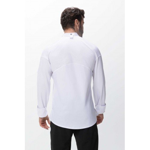 ChefWorks Tulum White Chef Coat CBS01WHT-L Large