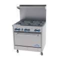 Comstock-Castle F330 36(w) inch Restaurant Range, (6)Burner(s), Standard Oven, Floor Model, Natural Gas, 192k Total BTU/hr, NSF Listed