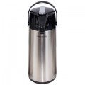 Crestware APL30S 3-Liter Stainless Steel Liner Lever Pump Airpot – Commercial Beverage Dispenser