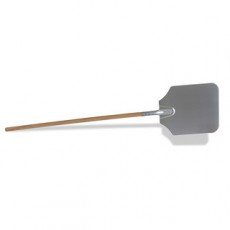 Crestware APP1452 Aluminum Pizza Peel with Wood Handle – 12-in x 14-in Blade, 54-in Overall Length