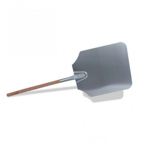 Crestware APP1636 Aluminum Pizza Peel with Wood Handle – 14-in x 16-in Blade, 36-in Overall Length