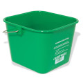 Crestware BUCLG Cleaning Bucket, Handle, 8qt, Large, Green, Polyethylene