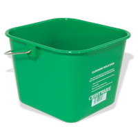 Crestware BUCLG Cleaning Bucket, Handle, 8qt, Large, Green, Polyethylene