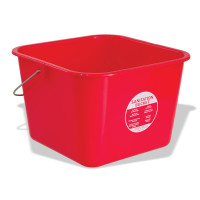 Crestware BUCLR Cleaning Bucket, Handle, 8qt, Large, Red, Polyethylene