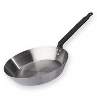 Crestware CSFRY08 8-Inch Carbon Steel Fry Pan with Riveted Handle – Commercial Restaurant Frying Pan