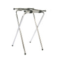 Crestware CTS Tray Stand, Folding, Powder Coated Metal, Silver Color, 15-1/8(w) x 19(d) x 32(h) inch