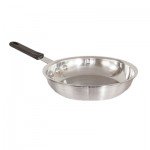 Crestware FRY12IH 12 inch Induction Ready Polished Fry Pan with Stay Cool Handle – NSF Listed Commercial Frying Pan
