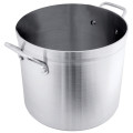 Crestware POT08 Stock Pots, 8qt Capacity, Aluminum, 4mm Thick, 9-1/2(d) x 9-1/2(d) x 7(h) inch, NSF Listed