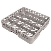 Crestware RBC16 Dishwasher Rack, Glass Base, (16)Compartment(s), Gray, Polymers, 19-1/2(w) x 19-1/2(d) x 4(h) inch