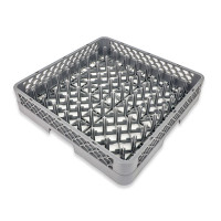 Crestware RBPT Dishwasher Rack, Plate and Tray, (1)Compartment(s), Closed-end, Gray, Polymers, 19-1/2(w) x 19-1/2(d) x 4(h) inch