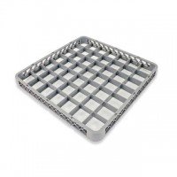 Crestware REC49 49-Compartment Dishwasher Rack Extender – Gray Polymer Commercial Dishwashing Rack