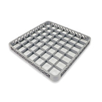 Crestware REC49 Glass Rack Extender, (49)Compartment(s), Gray, Polymers, 19-1/2(w) x 19-1/2(d) x 1-3/4(h) inch
