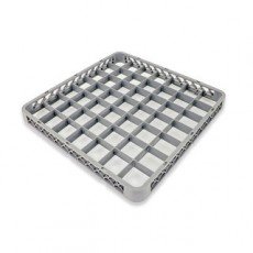 Crestware REC49 49-Compartment Dishwasher Rack Extender – Gray Polymer Commercial Dishwashing Rack