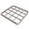 Crestware REC16 16-Compartment Dishwasher Rack Extender – Gray Polymer Commercial Dishwashing Rack
