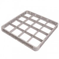 Crestware REC9 9-Compartment Dishwasher Rack Extender – Gray Polymer Commercial Dishwashing Rack