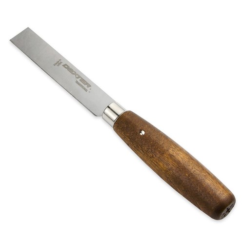 Dexter-Russell X3S (75330) 3-5/8 inch Blade Square Point Shoe Knife with Wood Handle, NSF Listed
