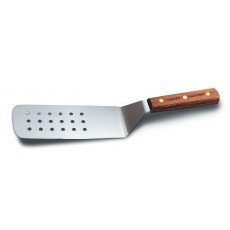 Dexter-Russell PS8698 (19700) TRADITIONAL® Perforated Turner with Long Rosewood Handle, 8 x 3 inch, NSF Listed